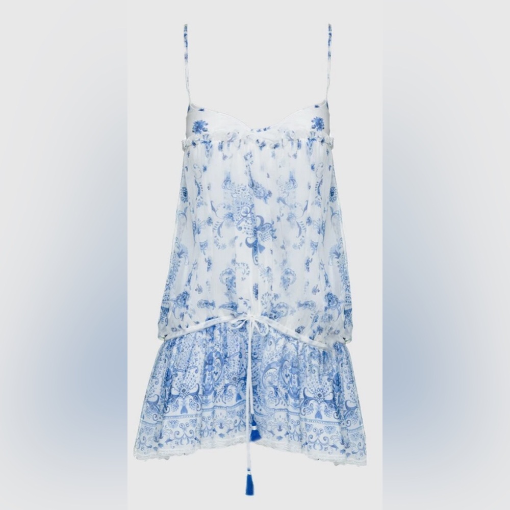 DOMINO ERMANNO SCERVINO WHITE SILK DRESS FOR WOMEN